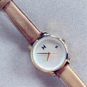 MVMT Womens Pearl Faced Watch